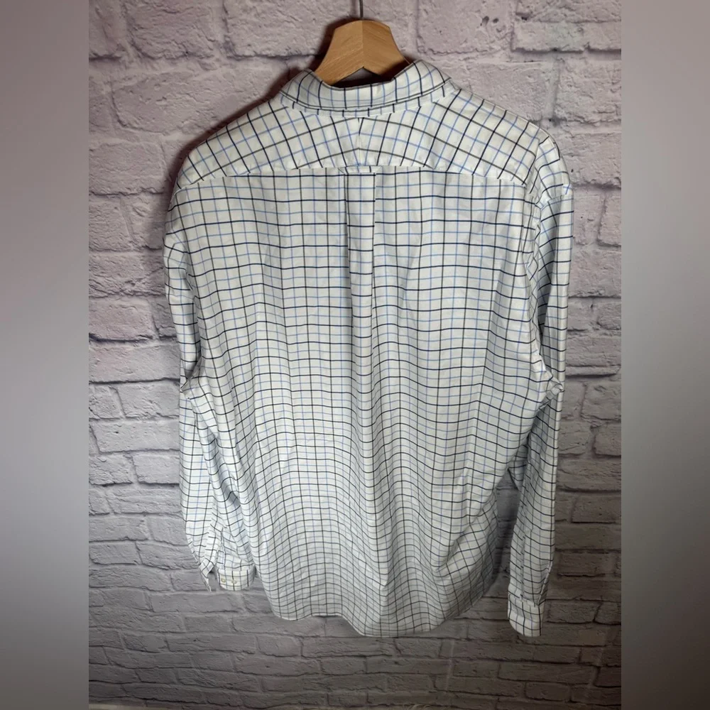 Men's Long Sleeve Buttondown Solid No Iron Broadcloth Shirt‎ size 17 - 37 T